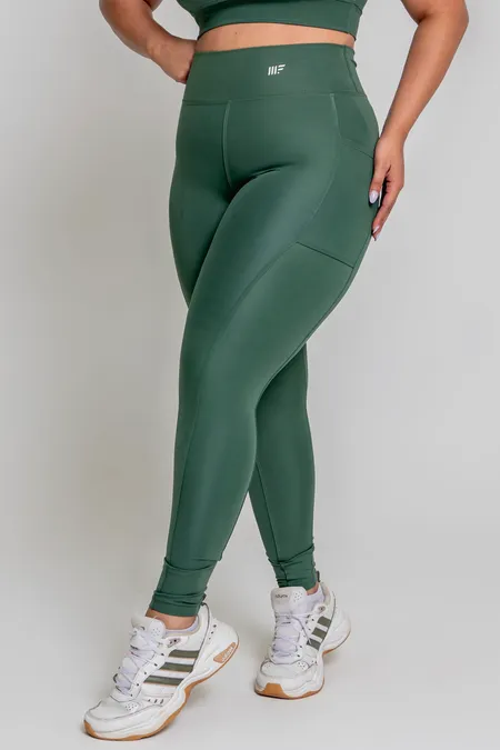 Legging com bolso Zero Mafit verde militar